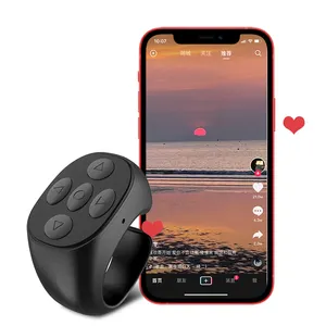 Telefon için yüksek kalite bluetooth denetleyicisi bluetooth oyun denetleyicisi youtube yüzük TikTok için cep telefonu için uzaktan kumanda