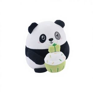 Boneka <span class=keywords><strong>Panda</strong></span> Lucu dengan Cupcake, Mainan Hewan Isi Lembut untuk Hadiah Bayi Anak dan Dekorasi Rumah - Product Image 1