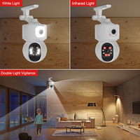 Cámara IP de Vigilancia Inteligente Inalámbrica Wifi 1080P HD con Visión Nocturna y Control por App PTZ de 355 Grados