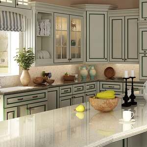 Gabinete de Cocina de Madera Maciza Estilo Francés SANTOPOVA con Paneles de Puerta Tallados |   Diseño Modular de Lujo Personalizado - Product Image 3