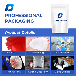 Bolsa com Zíper Vertical à Prova <span class=keywords><strong>de</strong></span> Odores para Doces, Balas <span class=keywords><strong>de</strong></span> Chocolate, Biscoitos, Guloseimas, Chicletes e Suplementos Lácteos, com Estampa Colorida e Acabamento Premium em Folha Metalizada - Product Image 5