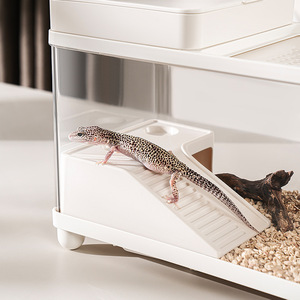 Turtle Tank Rectangular Plastic With Lid Eco-Friendly Home Use Small Reptile Habitat Multi Functional Fish Tank Storage Box - Product Image 2