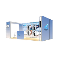 Étagère modulaire en arche 10x20, présentoir, montage sans outil, boîte à lumière, toile de fond rétroéclairée, stand publicitaire