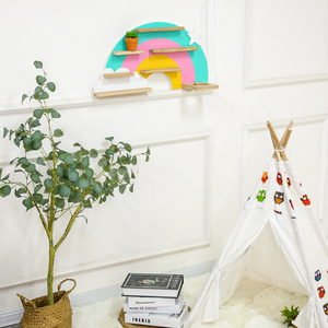 Étagère murale en bois pour enfants, boîte à tonalité et figurines auditives - Product Image 4