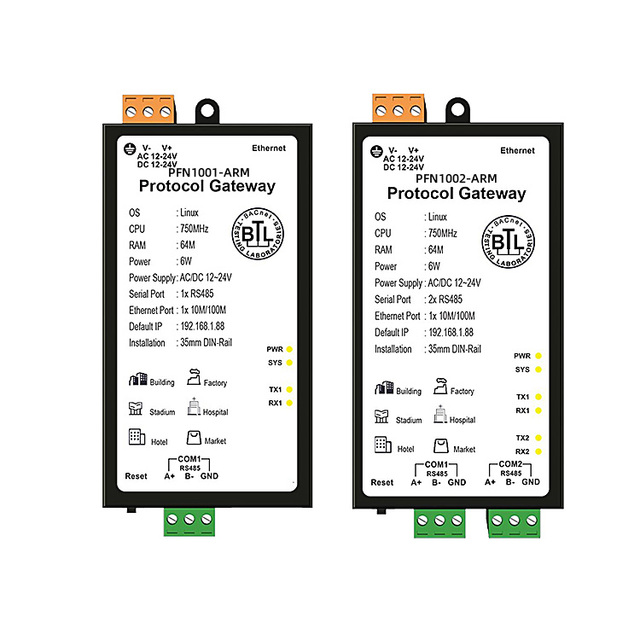 Milesgo S7 Gateway 256-512 Points 1-2*RS485 1*Ethernet Modbus RTU/TCP to S7-200/300/1200/1500 Ethernet & Communication Modules