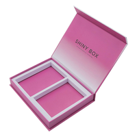 Boîte cadeau magnétique rigide haut de gamme personnalisée avec logo pour rouge à lèvres et brillant à lèvres, avec séparateurs, en carton recyclable, pour crème contour des yeux et cosmétiques mats