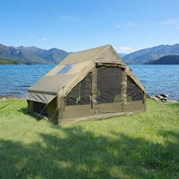 Tente gonflable de luxe de grande taille pour la famille, imperméable, avec poteaux gonflables automatiques pour le camping en plein air, tente d'hiver gonflable