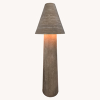 Haute qualité travertin marbre pierre salon lampadaire moderne nordique LED coin lampadaire