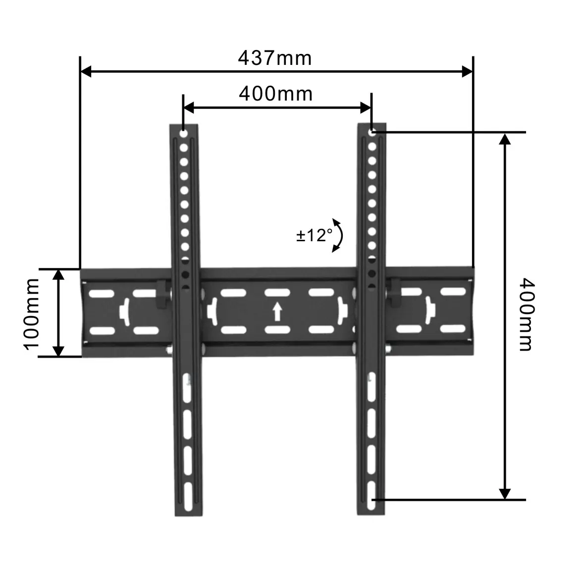 Lcd Led Tv Wall Bracket Factory Manufacture 32"-55" Sliding Movable Wall Mounted Led Lcd Tv Bracket