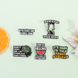 Quando la <span class=keywords><strong>vita</strong></span> ti dà meloni potresti essere dislessico con spilla a spilla con citazione divertente regalo per amici - Product Image 2