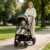 Poussette réversible pliable double face 3 en 1 pour bébé et enfant, landau, nacelle et poussette de voyage pour nouveau-né