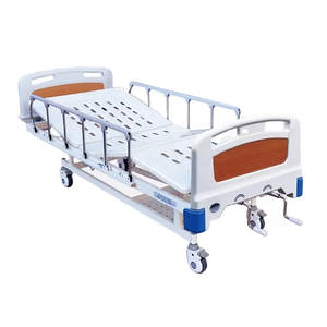 Manufacturer's Two <strong>Cranks</strong> Manual Plastic Hospital Bed with 3-Function Operating <strong>Table</strong> and 180KGS Capacity for Patient Care - Product Image 6