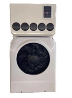 Unit AC Mini Split 9600btu DC12V/24V Kompresor Scroll Hemat Energi Senyap Universal untuk Mobil, AC Parkir Otomatis untuk Pekerja Lapangan