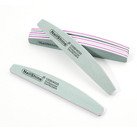 Fournisseur en gros de polissoirs à ongles, lime à ongles demi-lune avec grain 1000/4000, outils de polissage lavables pour des ongles brillants