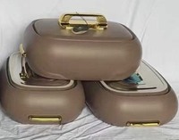 Ensemble de 3 chauffe-plats fiables 4,5L 5,5L 6,5L – Casseroles isothermes pour les fêtes communautaires et les foyers africains