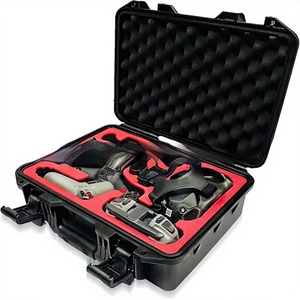 Étui de protection portable pour <span class=keywords><strong>drone</strong></span> <span class=keywords><strong>FPV</strong></span> - Sac de voyage extérieur <span class=keywords><strong>noir</strong></span>/rouge - Product Image 1