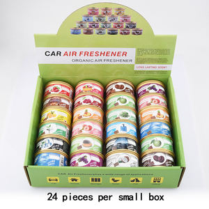 Parfum solide sensoriel avancé en fibre de coque de noix de coco moderne en conserve pour voiture, parfum de 60 jours, élimination des odeurs, sans électricité - Product Image 5