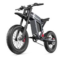 Vélo électrique tout-terrain Softail 7 vitesses avec moteur arrière sans balais 20*4.0" 60V 1500W et batterie au lithium