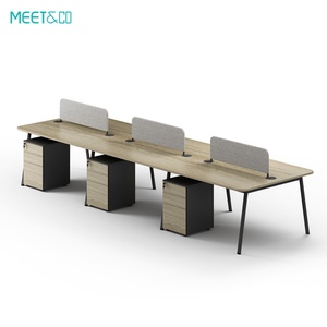 Modern B2B Commercial Office Furniture Workstation Desk Cubicle with Partition Panel for Work and Study - Product Image 3