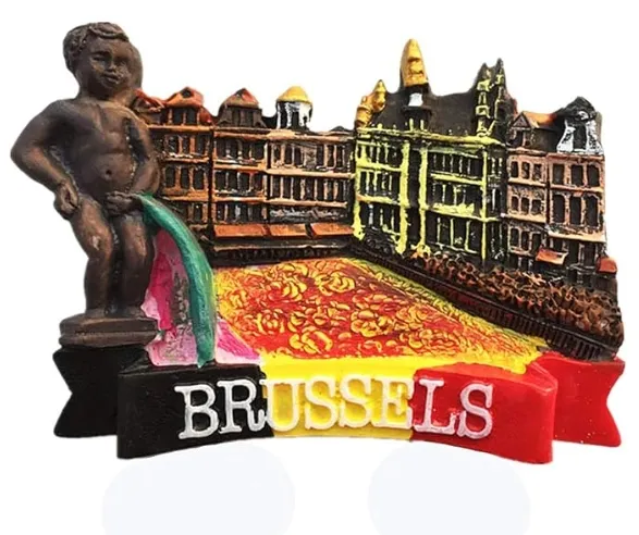 Hars 3d Brussel Belgische Koelkast Magneet Toeristische Souvenir