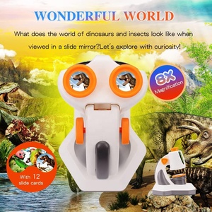 Enfants 8X Diaporama Loupe Jouet Agrandir Image Film Éducatif Observation Miroir Microscope Ensemble pour Expérience Scientifique et Jouer - Product Image 2
