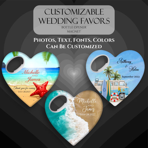 Regalos Personalizados con Logotipo para Bodas, Recuerdos para Invitados, Imán para Refrigerador en Forma <span class=keywords><strong>de</strong></span> Corazón, Abridor <span class=keywords><strong>de</strong></span> Botellas Magnético - Product Image 2