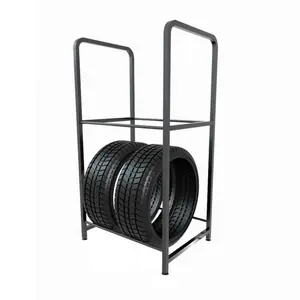 Topeasy OEM Adjustable Indoor / Outdoor Use Tire Storage Rack With Protective Cover