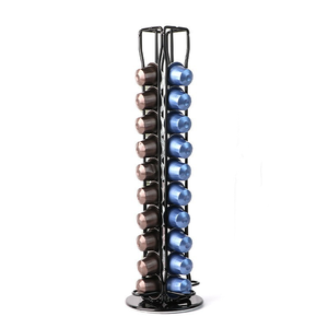 NESPRESSO Soporte para cápsulas de café 40 tabletas Estante giratorio para café Estante de almacenamiento de exhibición - Product Image 1