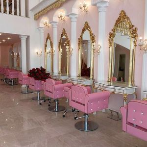 Modern <strong>Beauty</strong> <strong>Salon</strong> Furniture <strong>pink</strong> Styling <strong>Salon</strong> Chair Used <strong>Salon</strong> Chair - Product Image 1