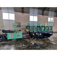 Machine de moulage par injection automatique intelligente à 30 stations PU TPU pour la fabrication de chaussures de sécurité
