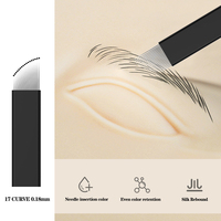 Lame de Microblading Flexible en forme de U, 0.18 pièces, outil pour tatouage des sourcils, vente en gros