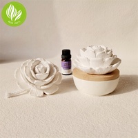 Aroma Flower Diffuseur passif en pierre parfumée non toxique écologique pour la décoration intérieure Bougies Accessoire de parfum Aromathérapie blanche