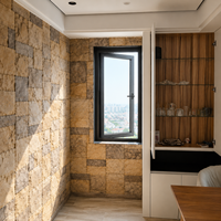 Ventana abatible de aluminio con doble acristalamiento para casas, diseño moderno, ventanas y puertas de aluminio con rotura de puente térmico.
