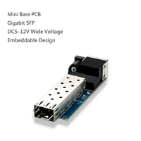 Papan PCB Transceiver Serat Optik Gigabit SFP 1.25G Konverter Optik 1 Serat 1 RJ45 Antarmuka LC SC Transceiver Serat Optik