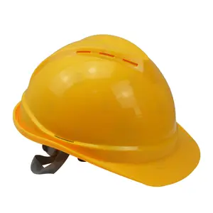 도매 높은 안정성 건축 기술설계 안전 헬멧 조정가능한 노란 상승 방어적인 단단한 모자