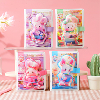 Mini carnet de notes 3D Kawaii pour enfants manuel en spirale de décompression avec design créatif couverture PU en cuir fournitures scolaires cadeaux Depai