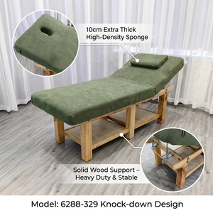 Table de massage et de soin moderne Zen pour spa, salon de beauté, soins du visage, tatouage, clinique, centre de bien-être, studio - Product Image 2