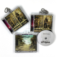 Affiche pliée personnalisée d'artiste mini-album en papier porte-clés CD NFC programmable lien URL vers de votre musique d'idole préférée