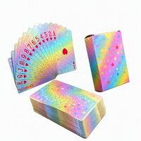 Jeu de cartes de poker personnalisé double face avec estampage à chaud, finition des bords et gaufrage/débossage pour jeu éducatif