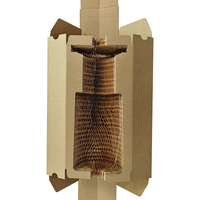 Boîte d'emballage de vin haut de gamme, boîte d'expédition en nid d'abeille biodégradable et recyclable pour une expédition sécurisée