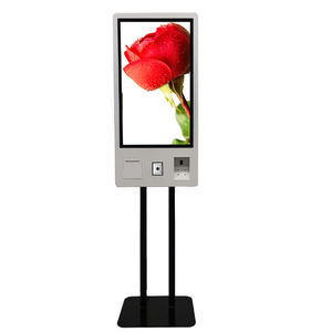 Miễn phí đứng 32 inch tự dịch vụ <span class=keywords><strong>kiosk</strong></span> in và quét <span class=keywords><strong>kiosk</strong></span> trên bánh xe - Product Image 1