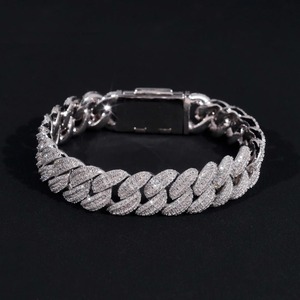 Premium Quality Moissanite Diamond Hiphop Bracelet Luxury Jewelry for <b>Men</b> and Women Available At Reasoble Price - Product Image 3