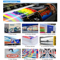 Impression éco-solvant, vinyle autocollant pour voiture, PVC blanc brillant mat imprimable, 120 g/m², 140 g/m², rouleau de vinyle