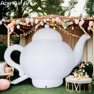 กาน้ำชาเป่าลมขนาดยักษ์ออกแบบโลโก้ได้ตามต้องการโมเดลกาน้ำชาแบบพองได้สำหรับการโฆษณากลางแจ้ง - Product Image 6