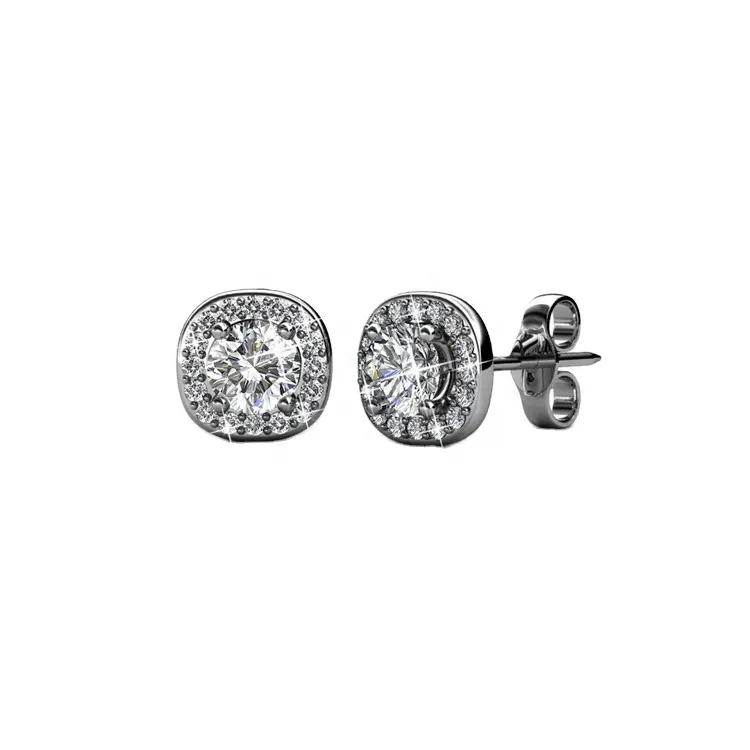 Sterling Silver 925 Premium Austrian Crystal Jewelry Classic Style Hot Selling Stud Earring Destiny Jewellery