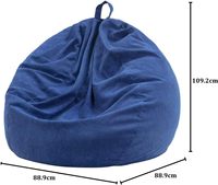 Canapé paresseux économique et pratique, fauteuil pouf portable pour location et petits espaces