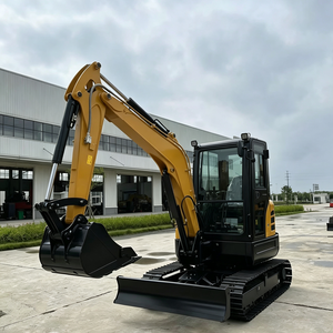 Miniexcavadora SV35C de cola corta y estable, con un peso operativo de 3.8 toneladas, excavadora hidráulica sobre orugas para construcción urbana. - Product Image 1