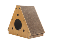 Maison de chat de vente directe d'usine jouets jouet à gratter pour chat en bois produit pour chat maison à gratter