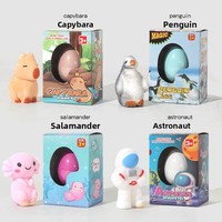 Juguete Educativo Creativo de Caja Sorpresa con Figuras de Animales y Astronautas de Material EVA para Niños, que se Activan con Agua