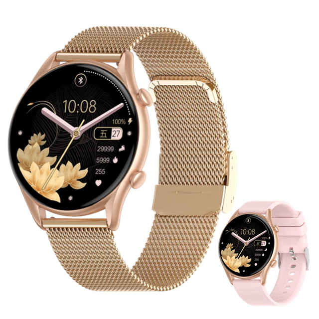 Factory New Hot Luxury Smartwatch Full Touch Dial Call Fitness Tracker IP67 Waterproof Women Watches 2023 for Women Ladies